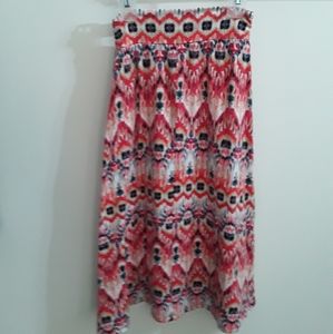 Girls Long Print Skirt